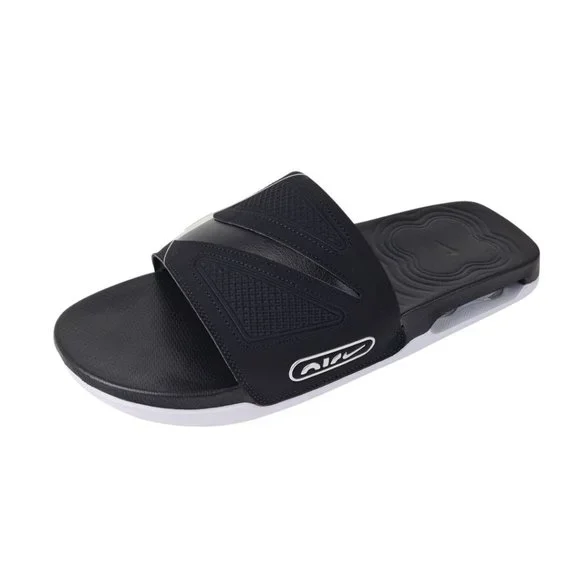 Nike Air Max Cirro Slides Black Metallic Silver Fashion  Mens SZ 8 Nike Air Max Cirro Men main image 2